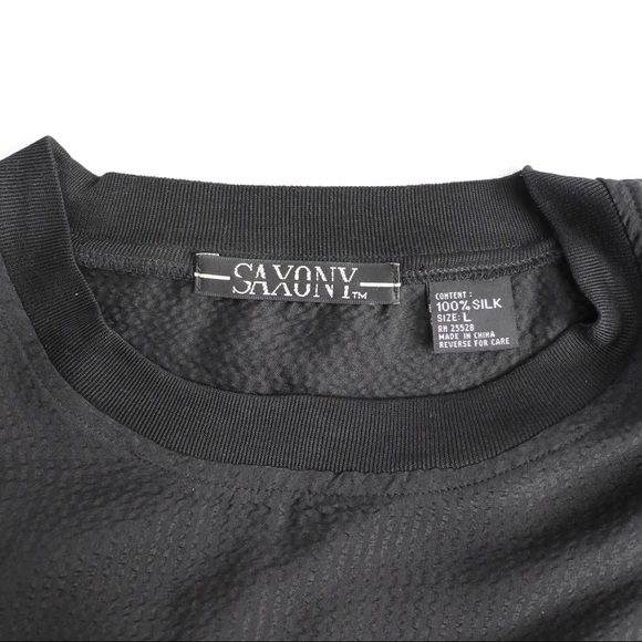 Vintage Saxony Silk Tunic - Picture 4 of 4